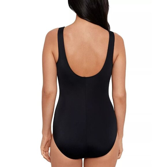 Swim Solutions Shape Solver Womens 8 Going In Circles One-Piece Swimsuit 2277 - Picture 3 of 10